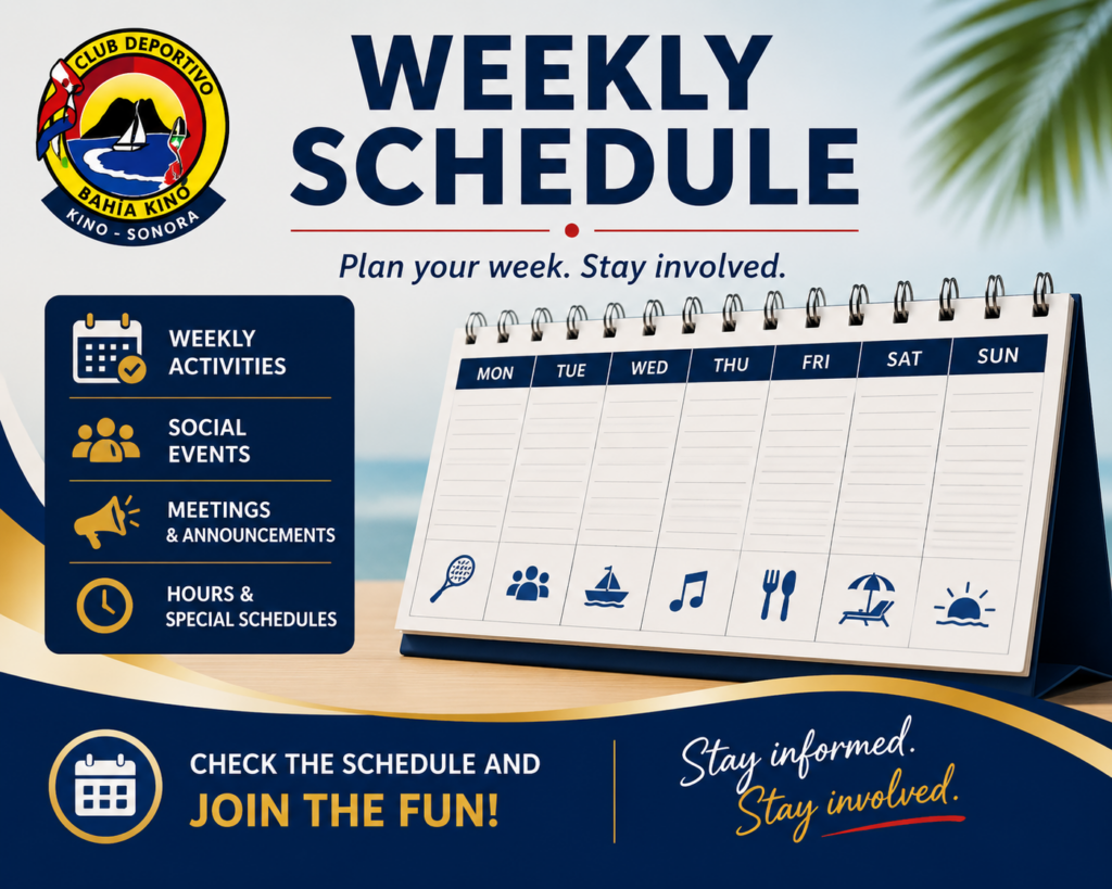 weekly schedules
